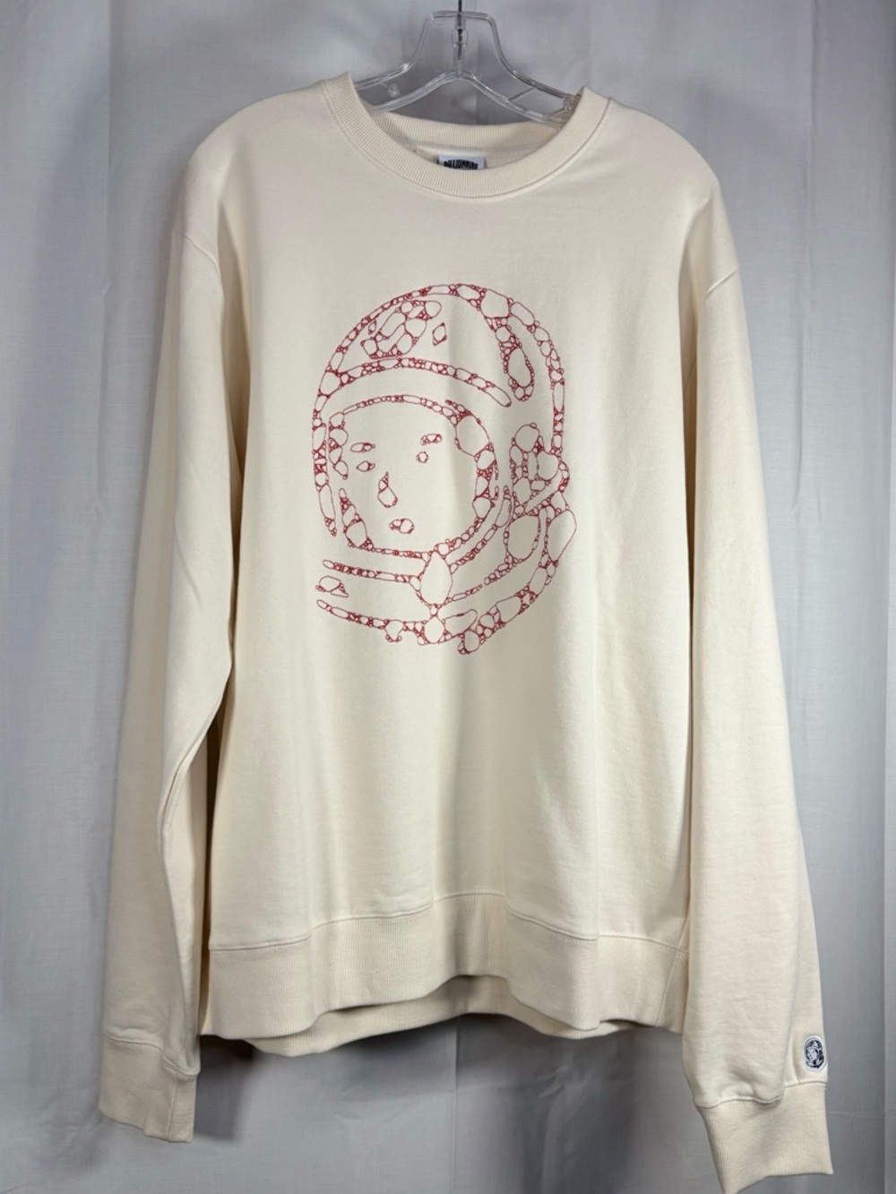 NWOT Billionaire Boys Club Men’s Cream Crewneck with Red Astronaut Graphic Sz XL